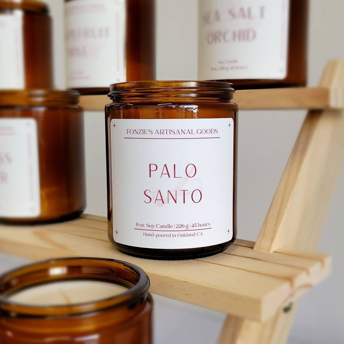 Palo Santo 8 oz Amber Jar