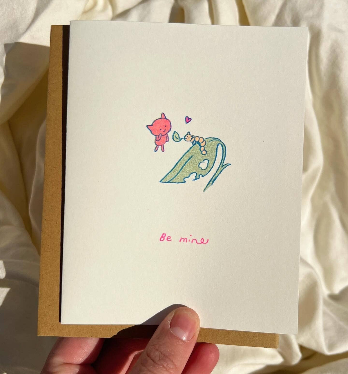 Be Mine - Card with Kraft Envelope