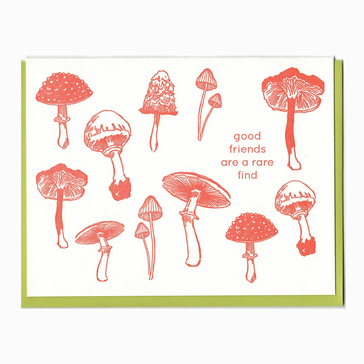 Mushrooms friendship card