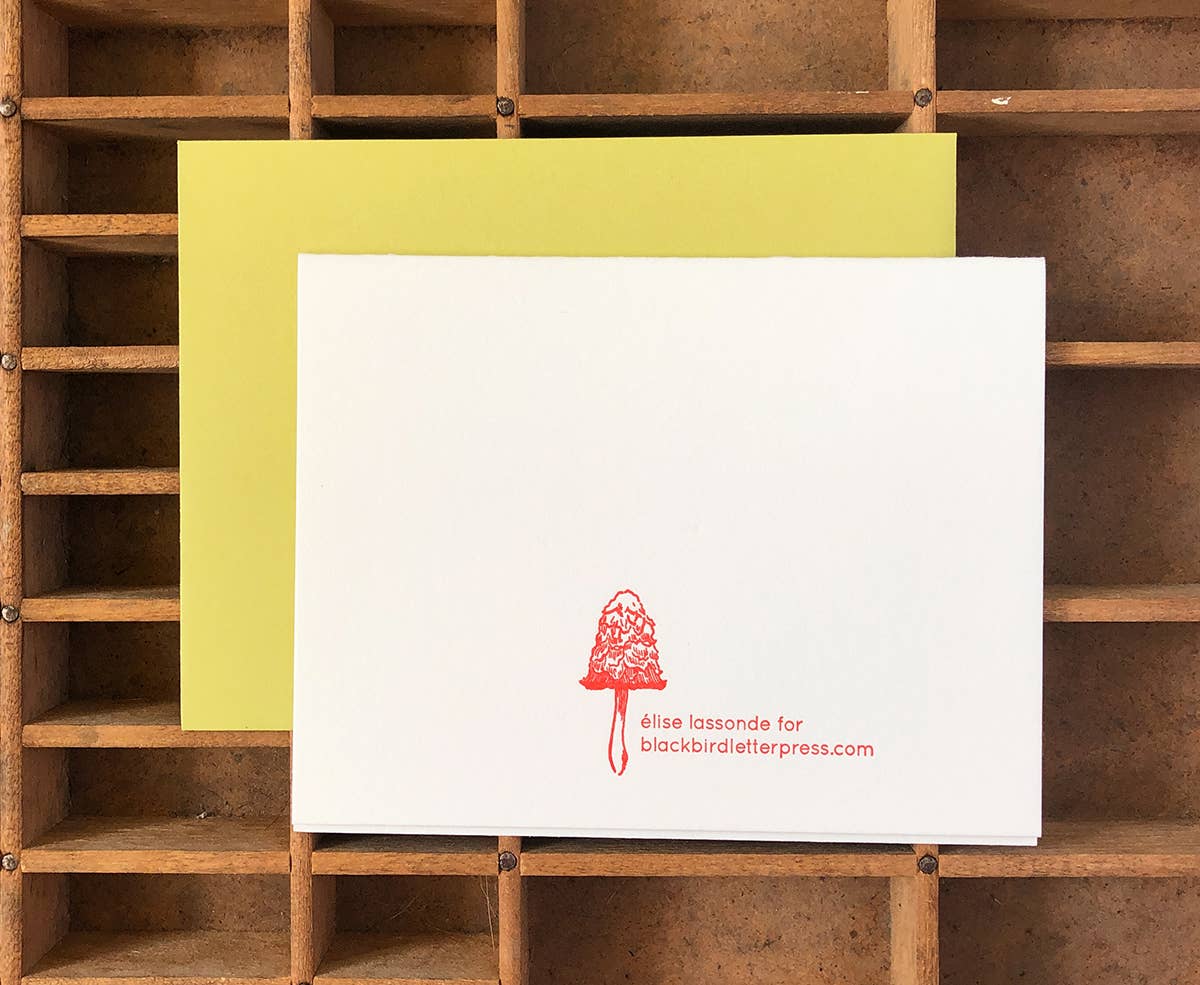 Mushrooms friendship card