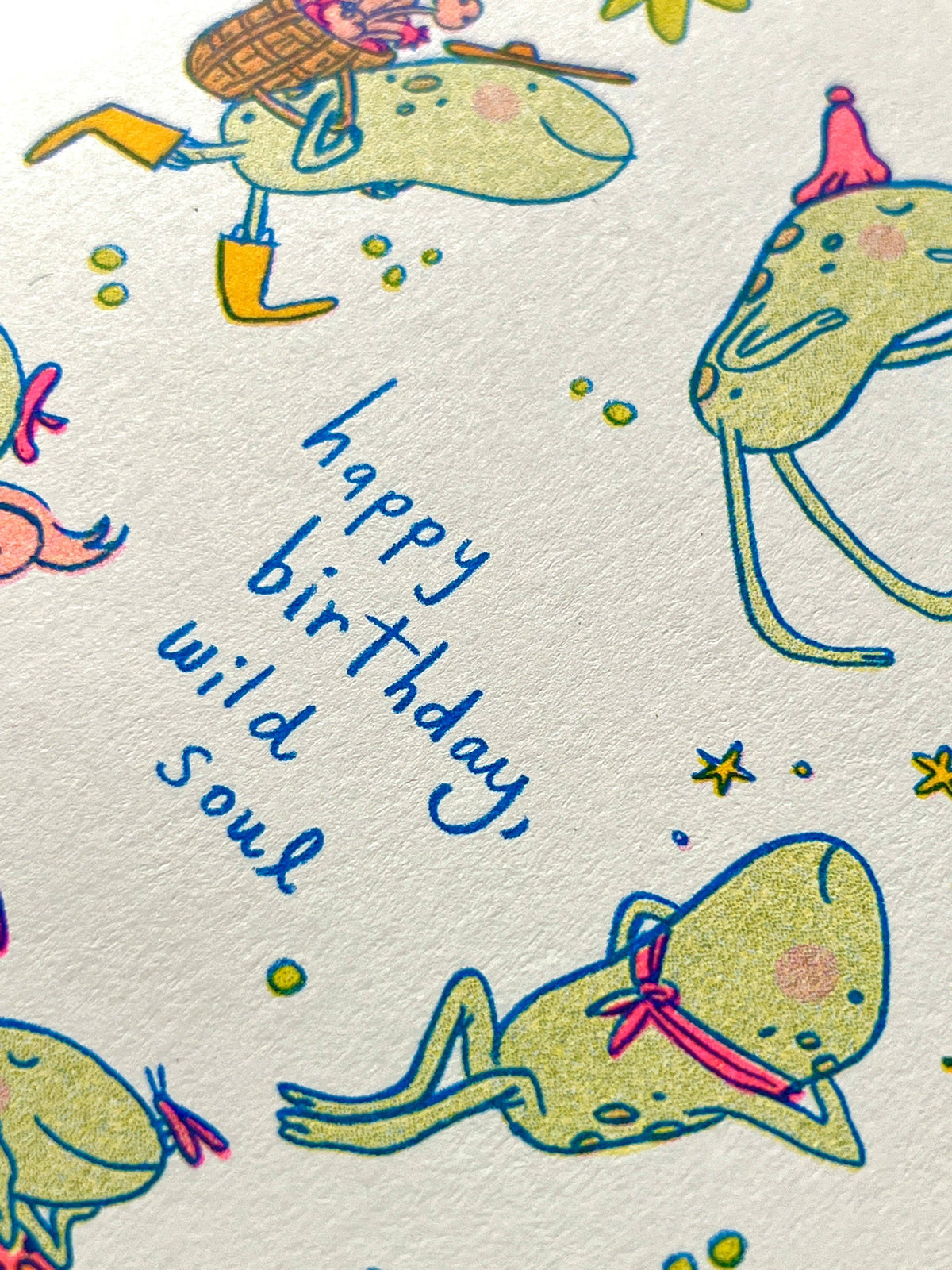 Happy Birthday Wild Soul - Riso Card