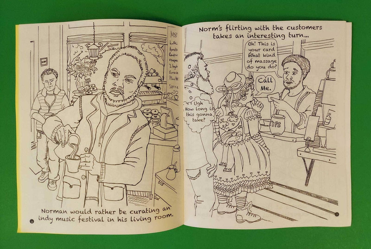 Disgruntled Barista Coloring Book