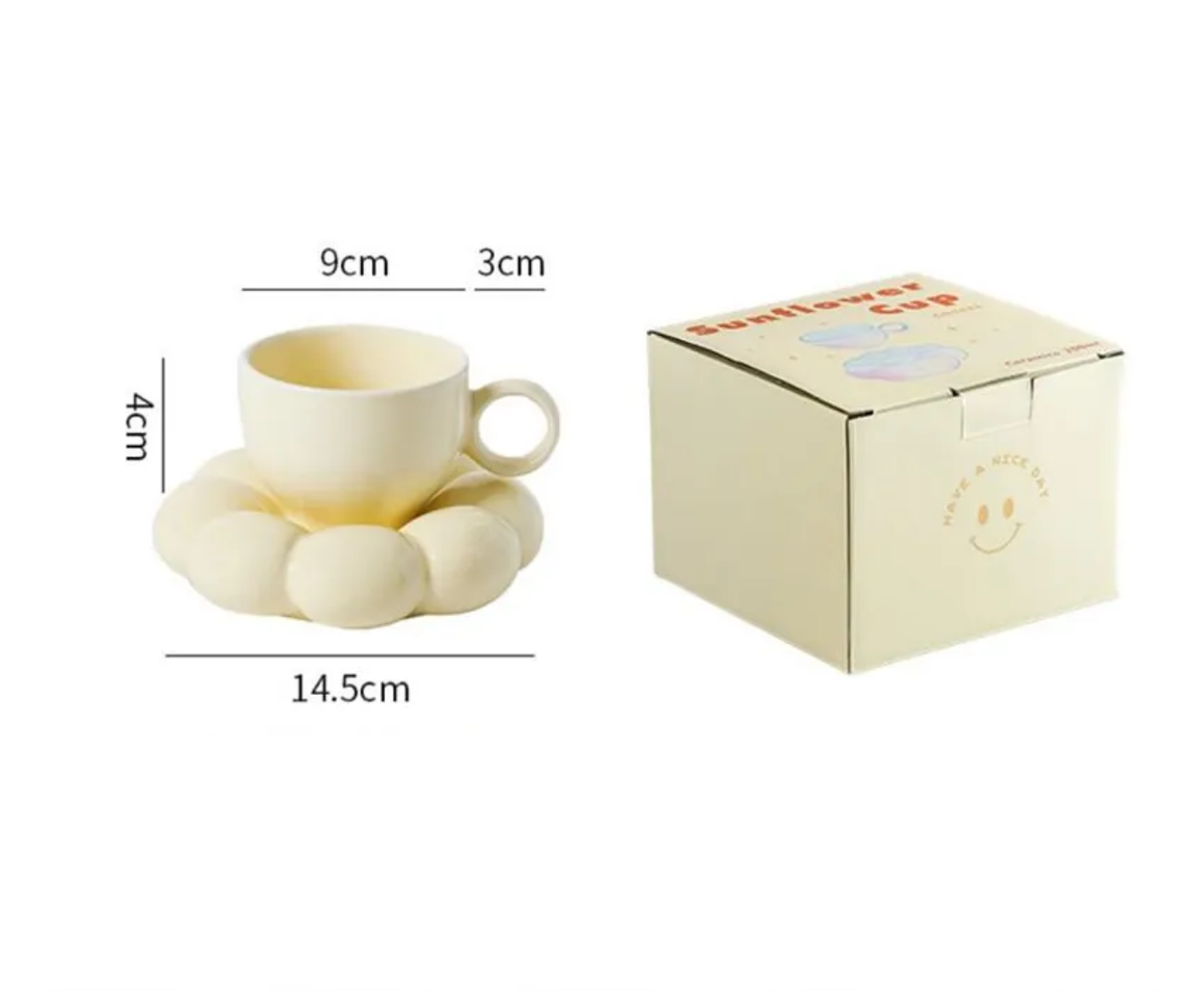 Sunflower Coffee Cup Set