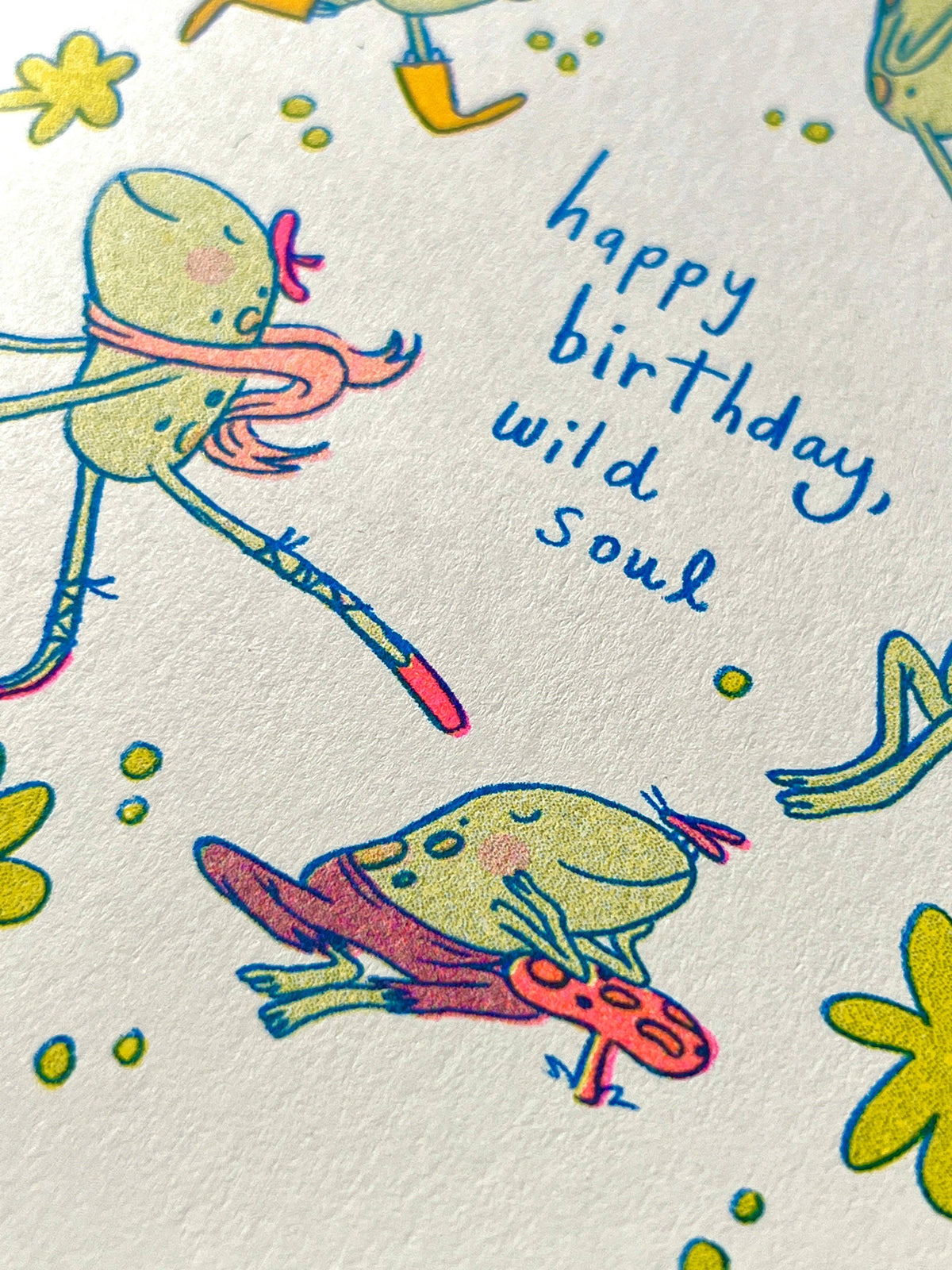 Happy Birthday Wild Soul - Riso Card