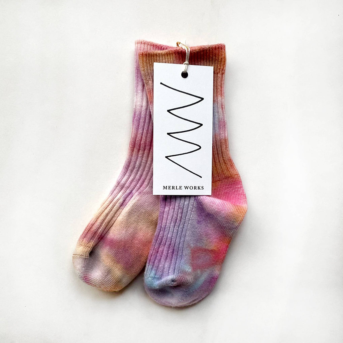 Pink Lemonade Ice-dyed Dressy Socks (Kids)