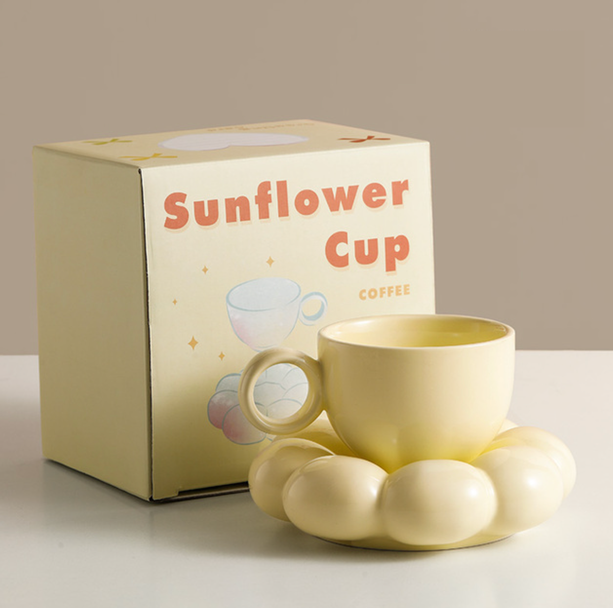 Sunflower Coffee Cup Set