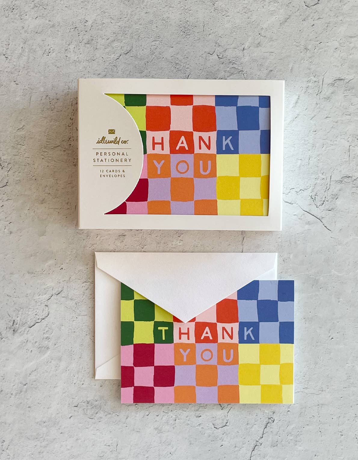Checky Thank You Notecards