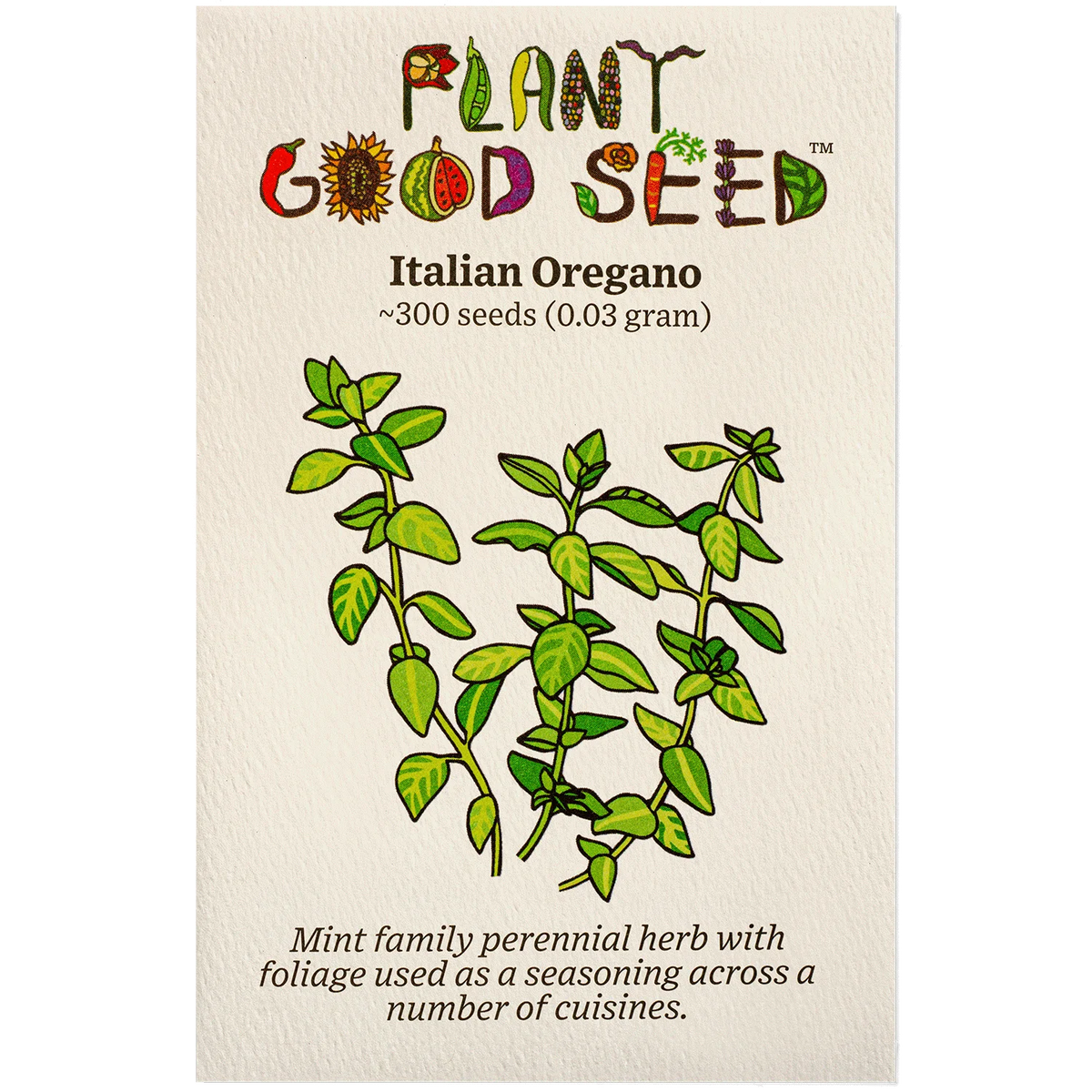 Italian Oregano - Plant Good Seed