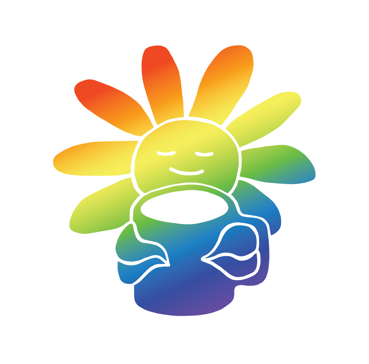 Creature’s Logo Sticker – 2” Rainbow Holographic