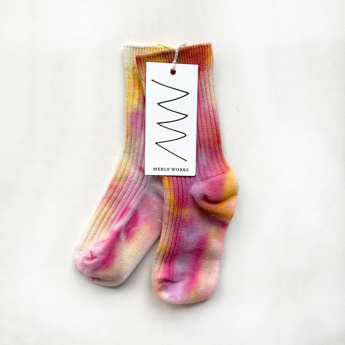 Pink Lemonade Ice-dyed Dressy Socks (Kids)