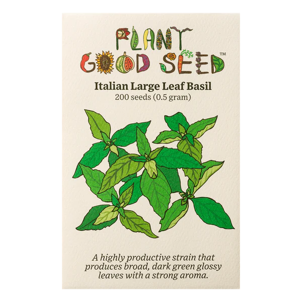 Italian Large Leaf Basil - Plant Good Seed