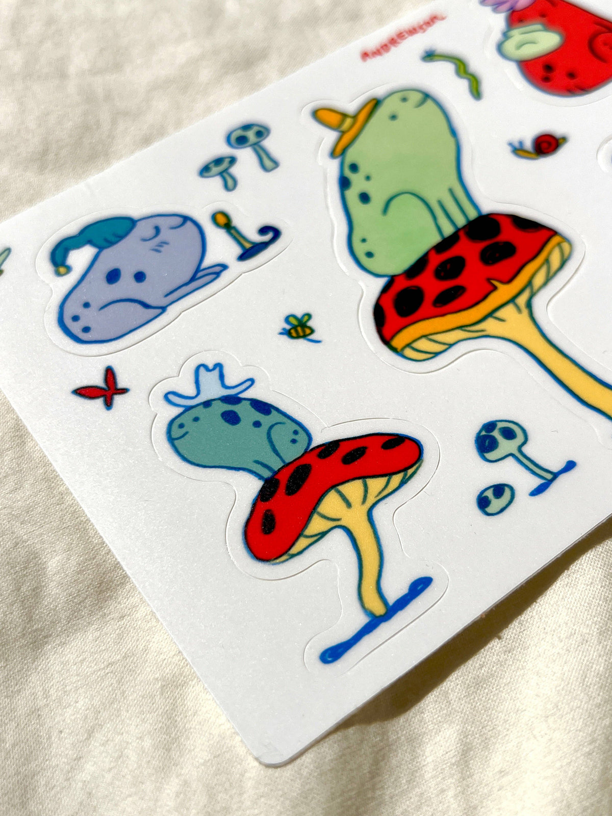 Frogs With Hats sticker sheet