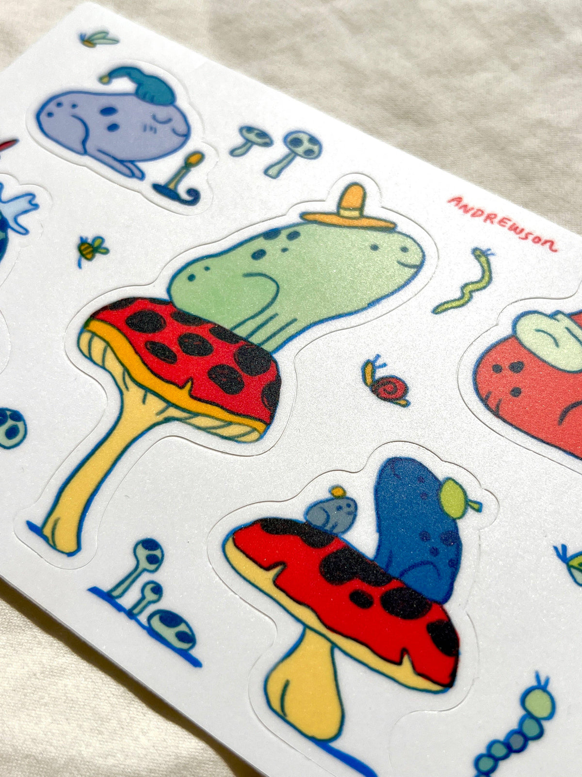 Frogs With Hats sticker sheet