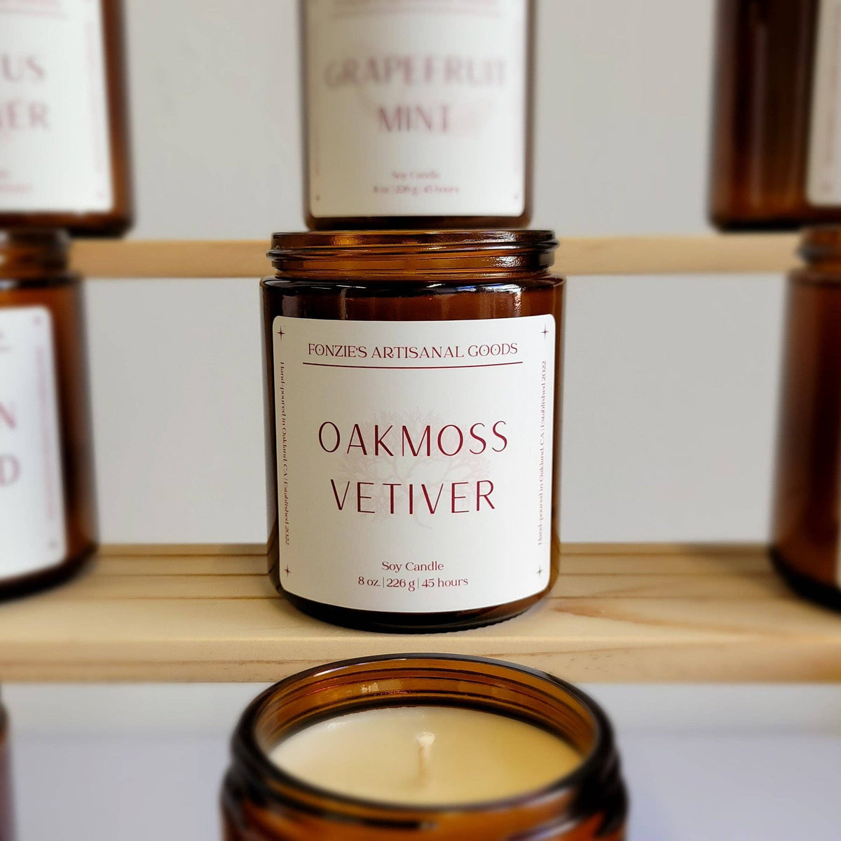 Oakmoss Vetiver 8 oz Amber Jar