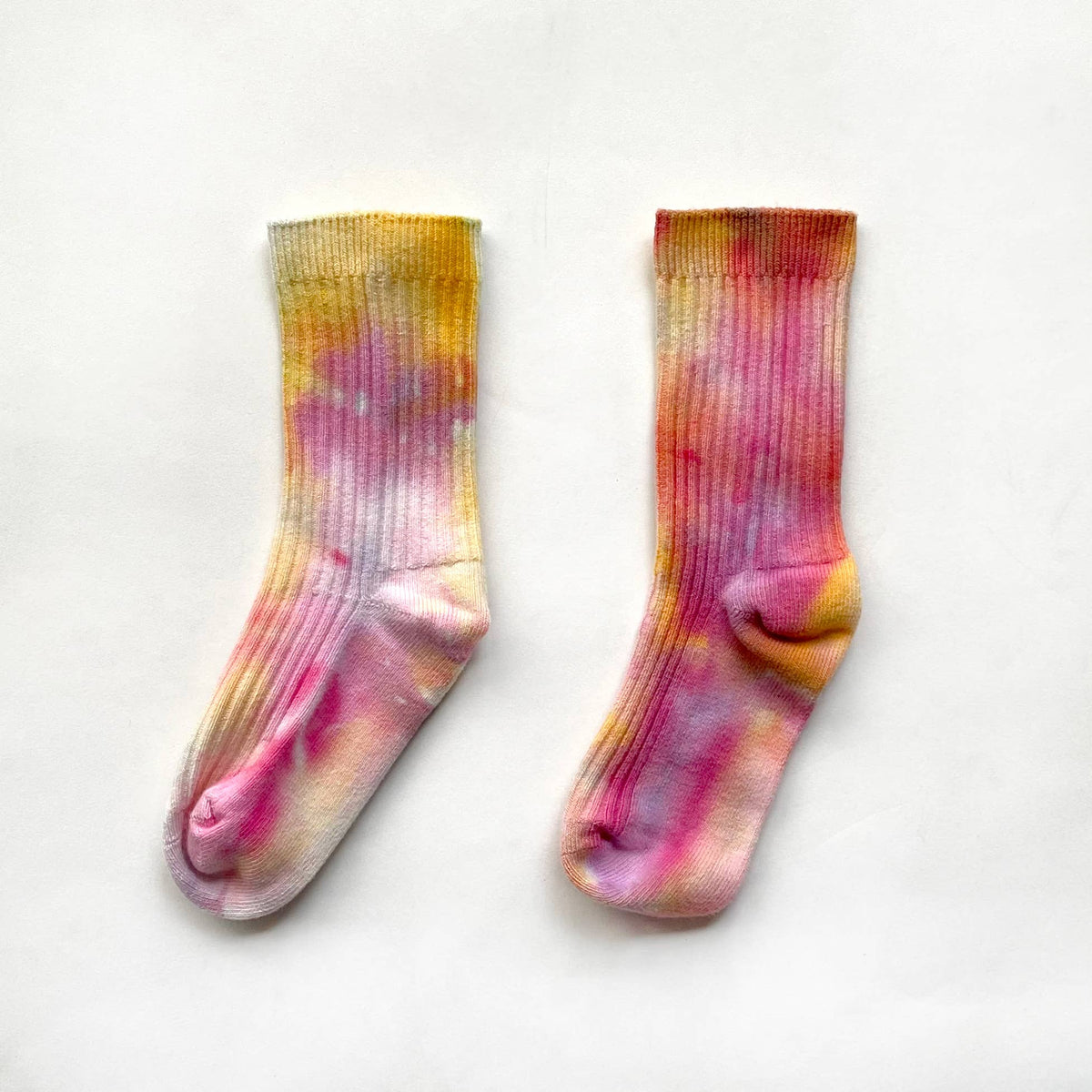 Pink Lemonade Ice-dyed Dressy Socks (Kids)