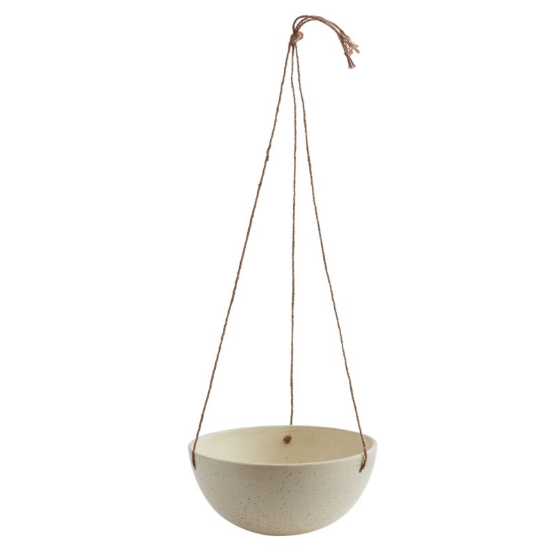 Meja Hanging Pot 14&quot;x 6.5&quot; White